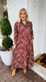 Classic Shirtdress Raspberry Garden | LIVRO