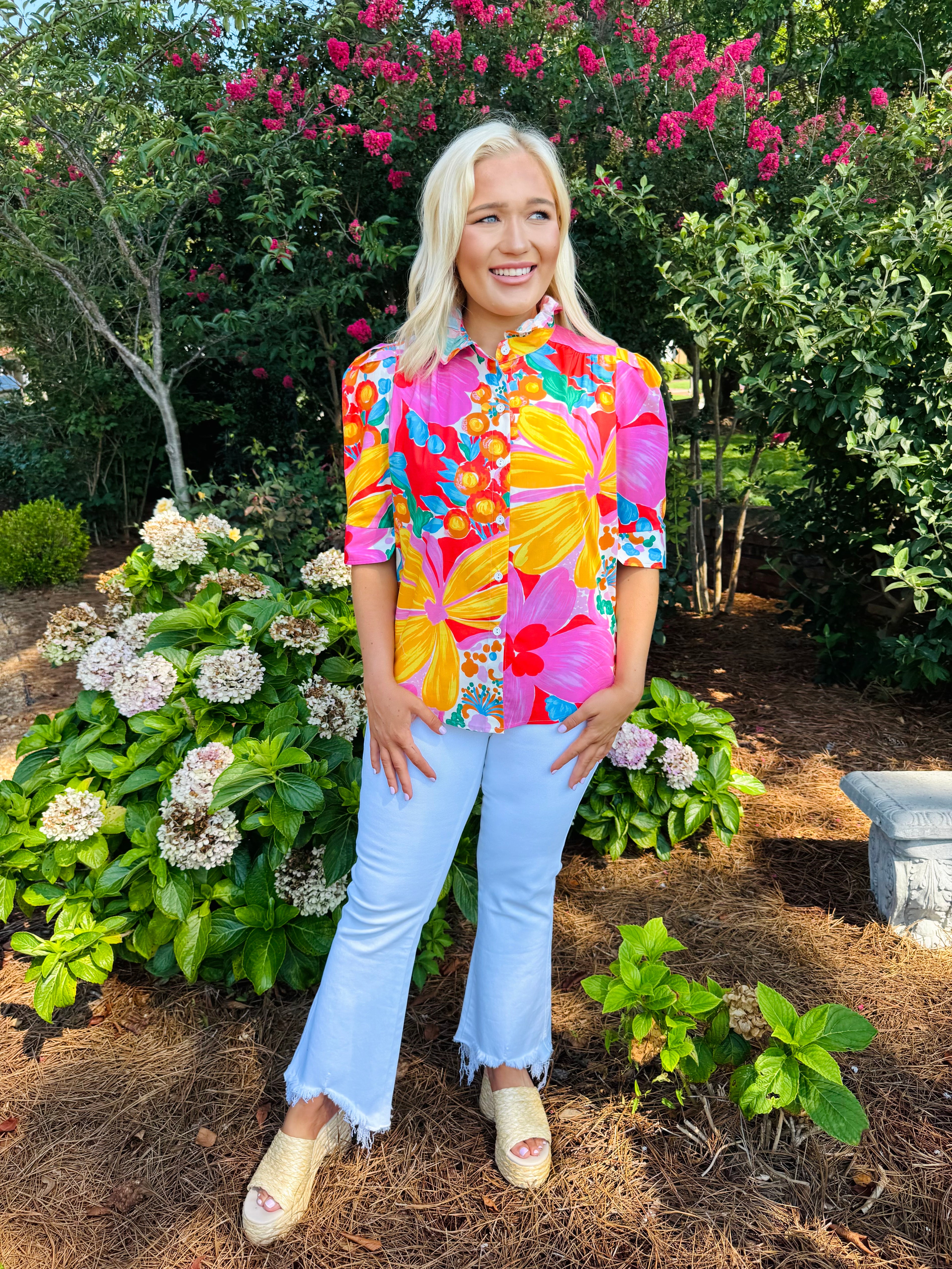 Adrienne Jodie Top in Gardenscape