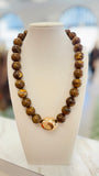 Moment in Time Marble Stone Ball Necklace (4 Colors)