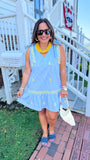 For Love of Lemons Embroidered Dress