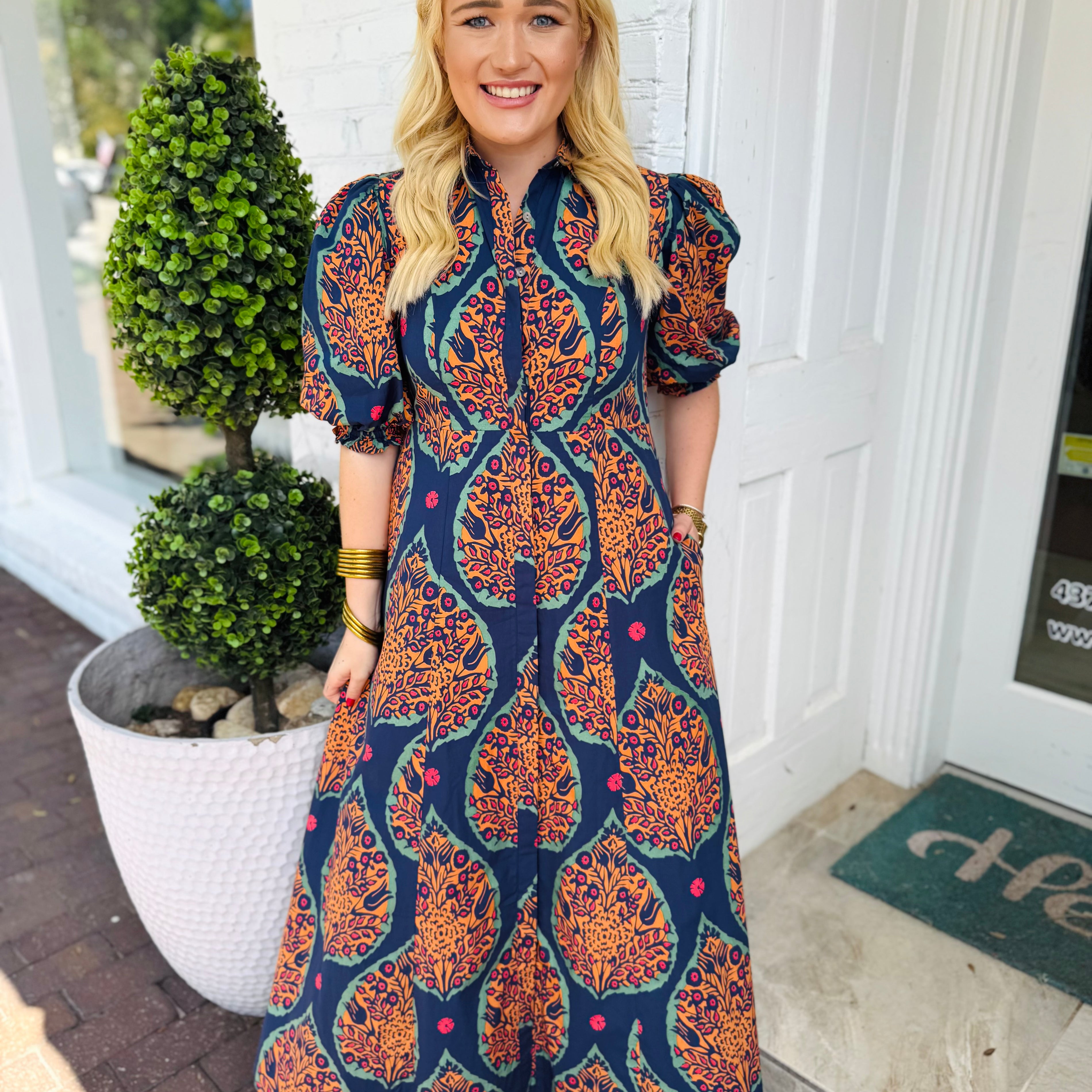 Rosie Dress Saffron Botanicals |LIVRO