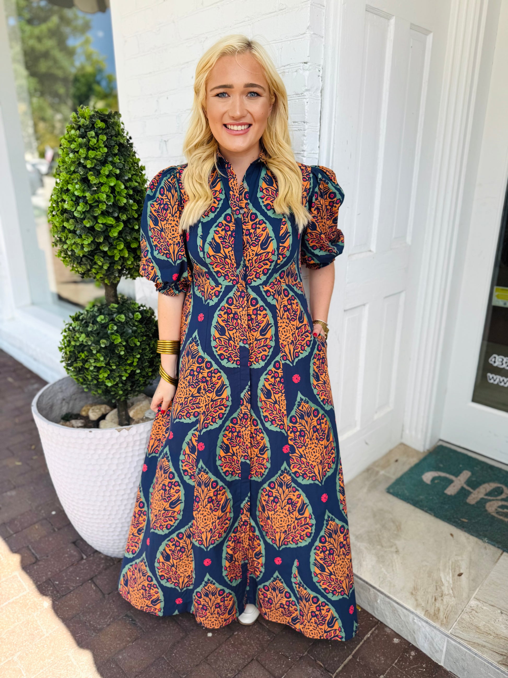 Rosie Dress Saffron Botanicals |LIVRO