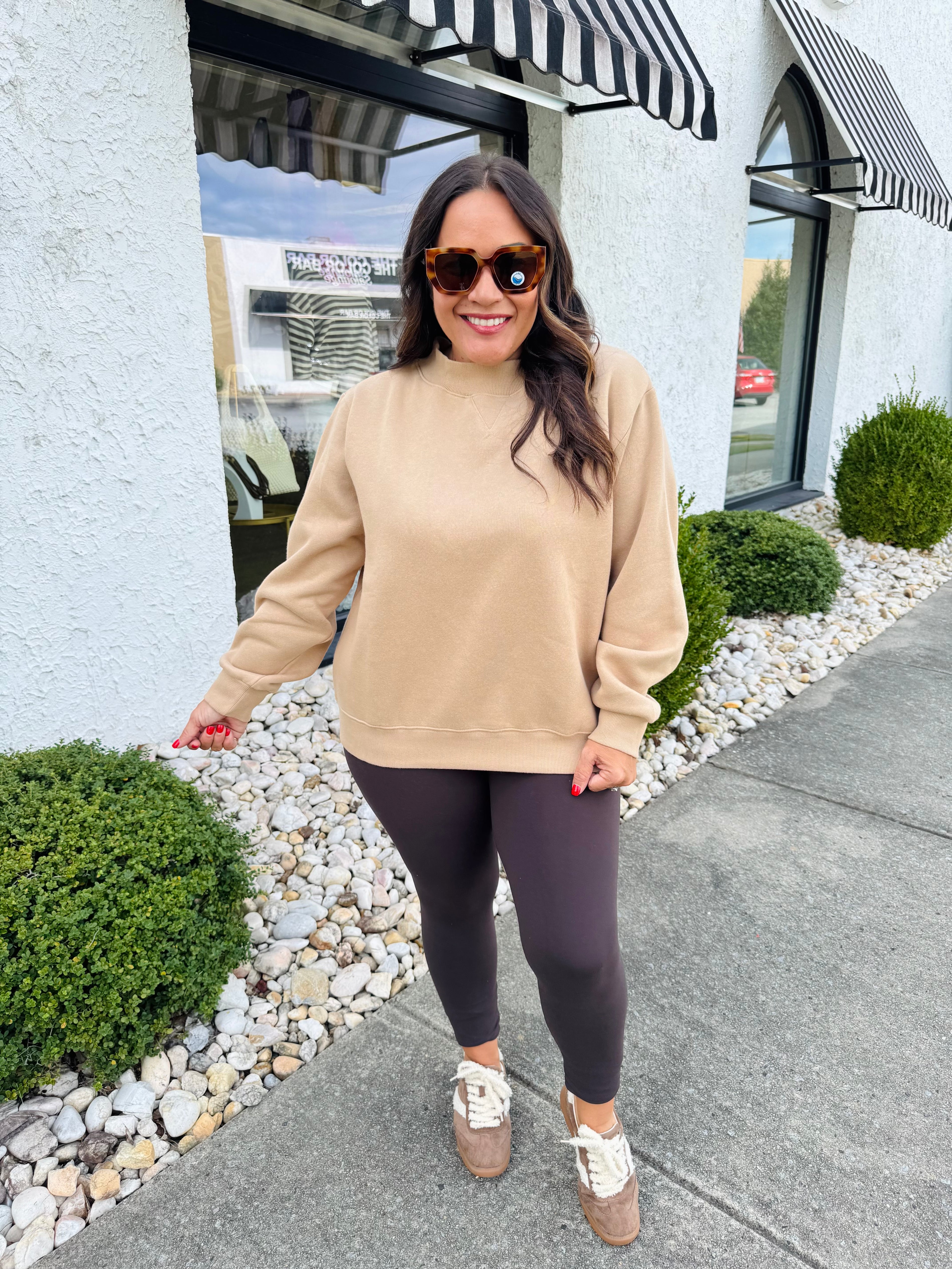 Cool Girl Mockneck Sweatshirt (4 Colors)