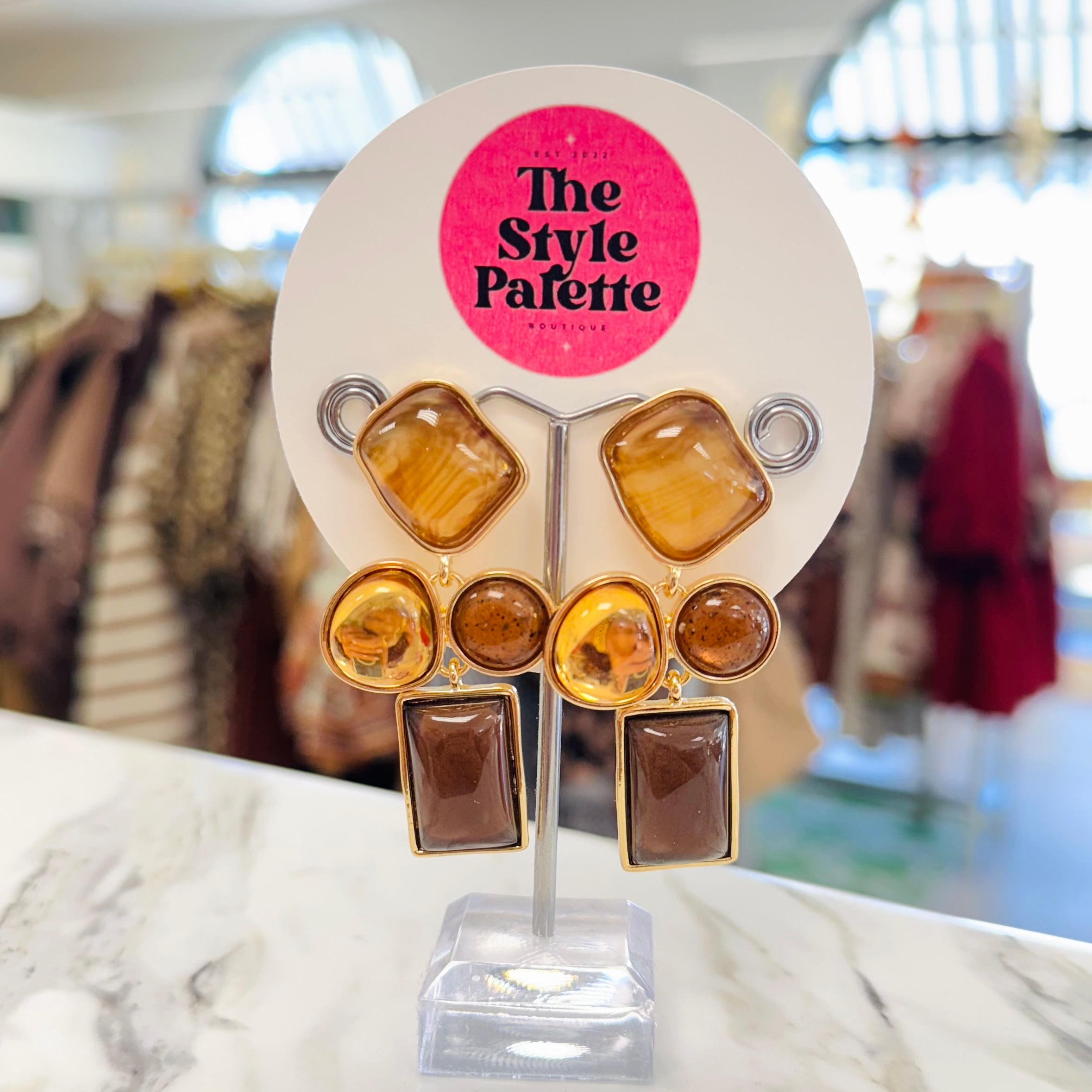 Statement of Stones Earrings (3 Colors)