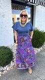 Ada Skirt in Purple Sparkle | MAUDE
