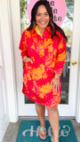 Coral Cove Mini Shift Dress