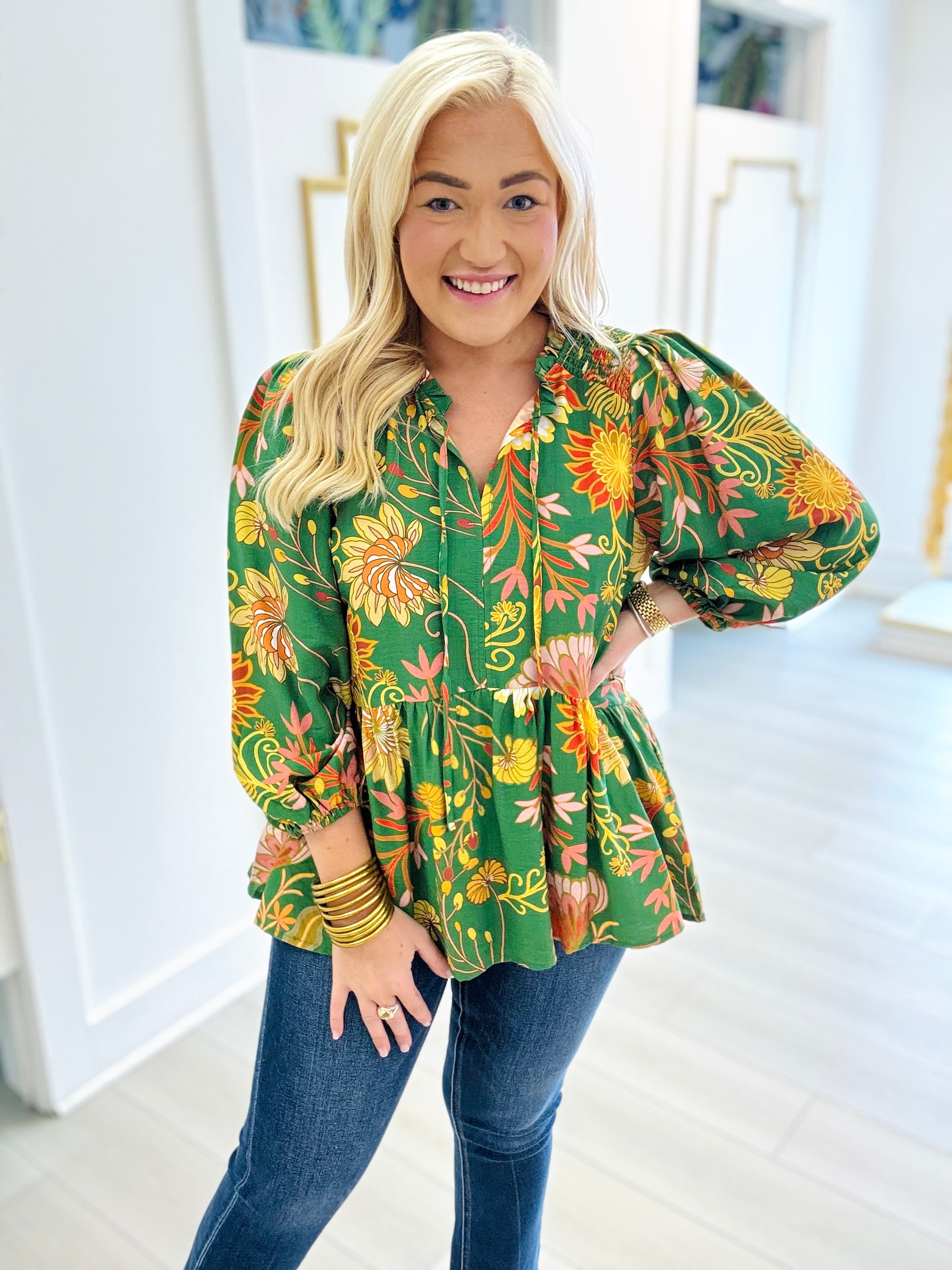 Envious Florals Top