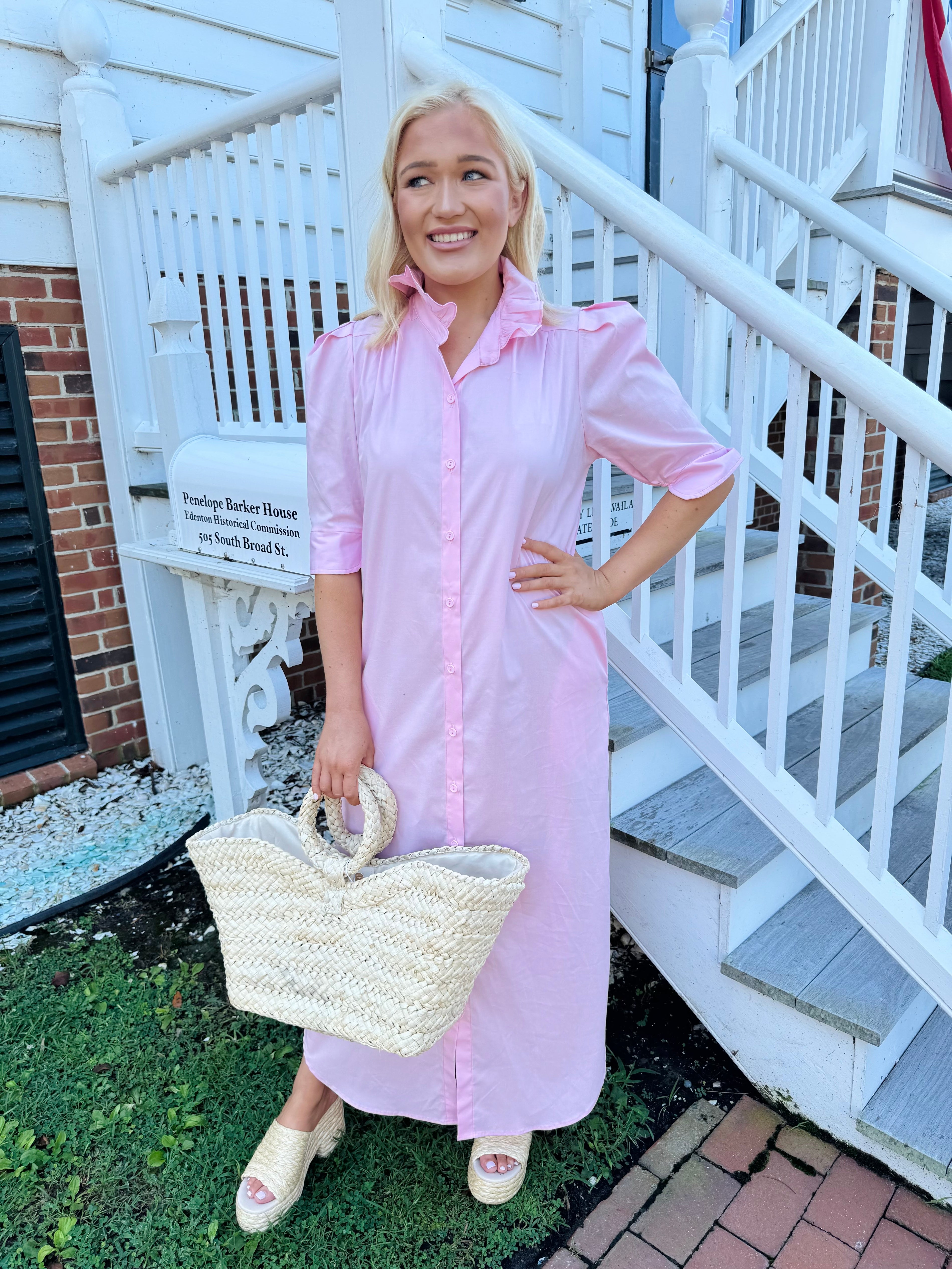 Adrienne Nina Dress in Pink