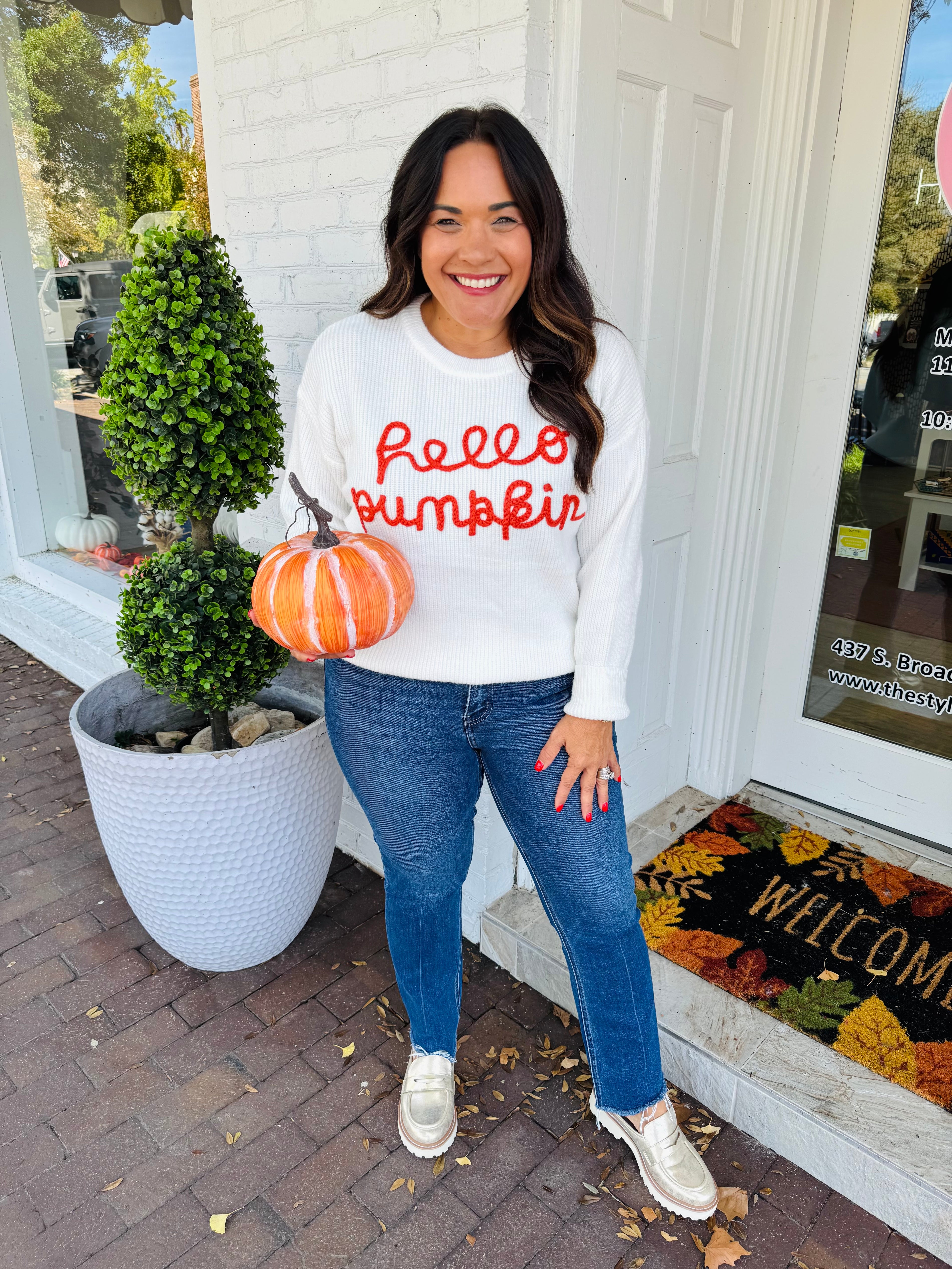 Hello Pumpkin Sweater (2 Colors)