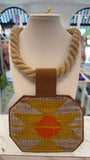 ORIJINAL Rope Necklace - Yellow, Orange Patch