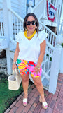 Adrienne Faye Shorts in Gardenscape