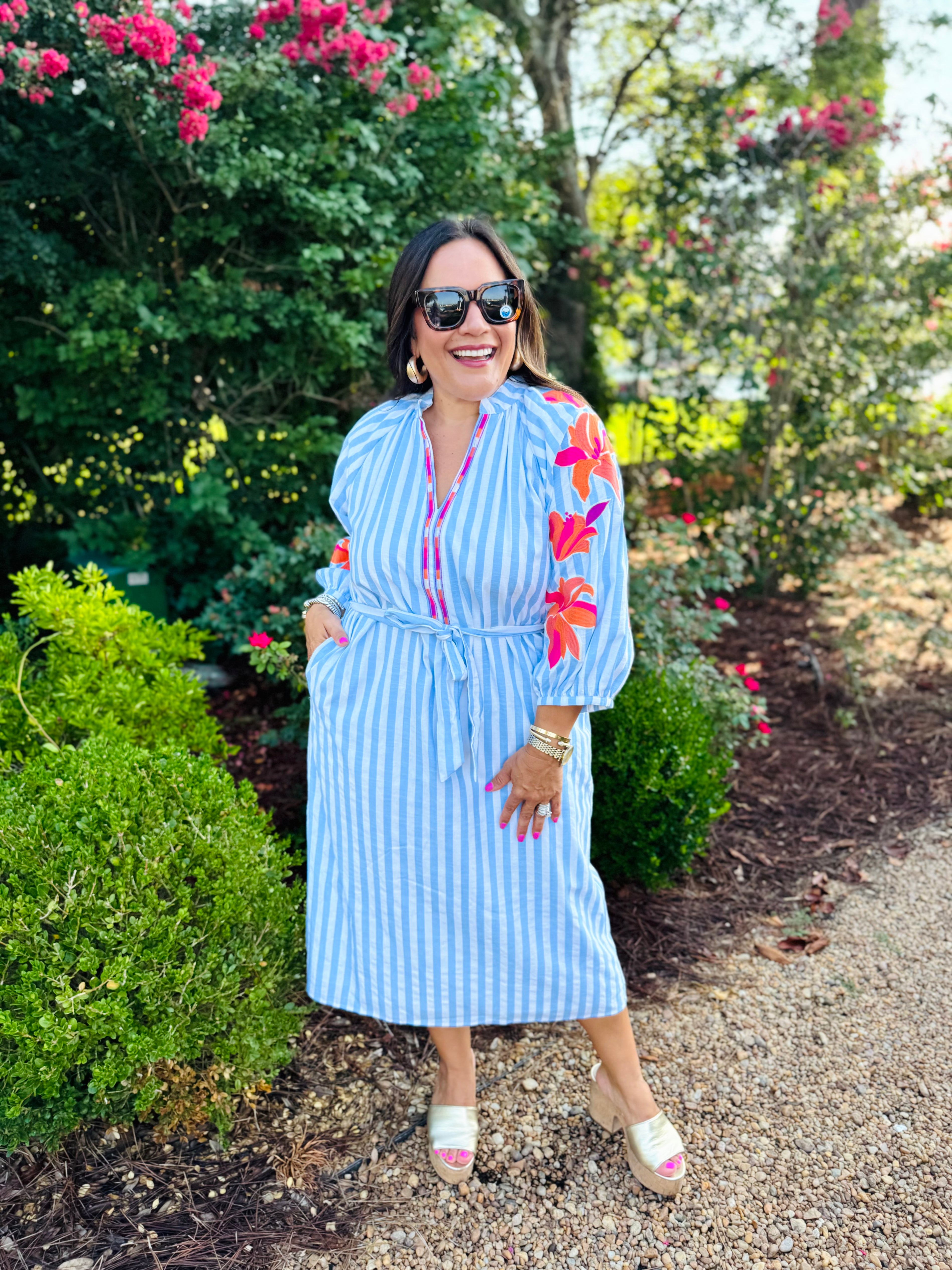 Catie Embroidered Maxi | THML