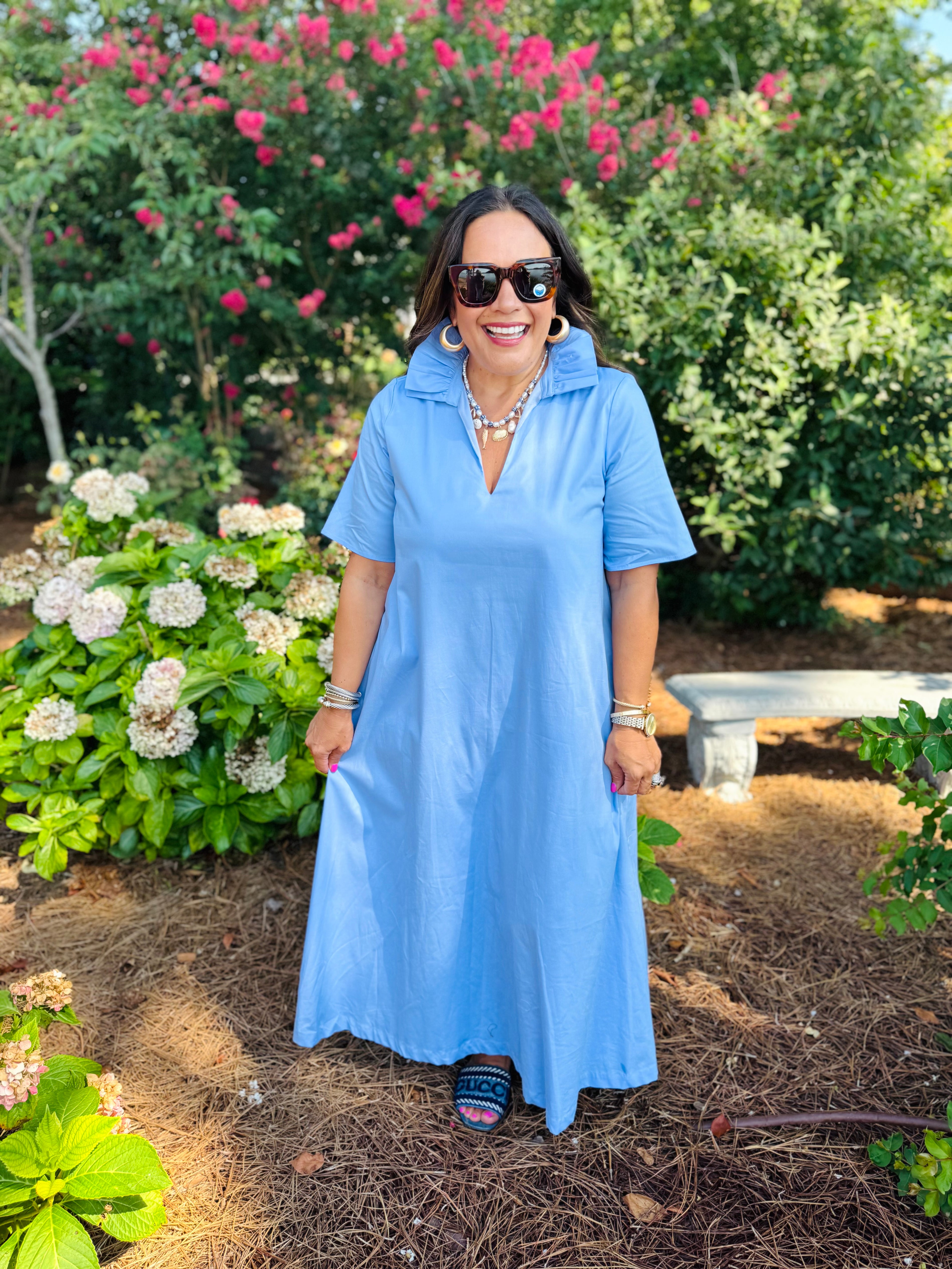 Adrienne Audrey Dress in Sky