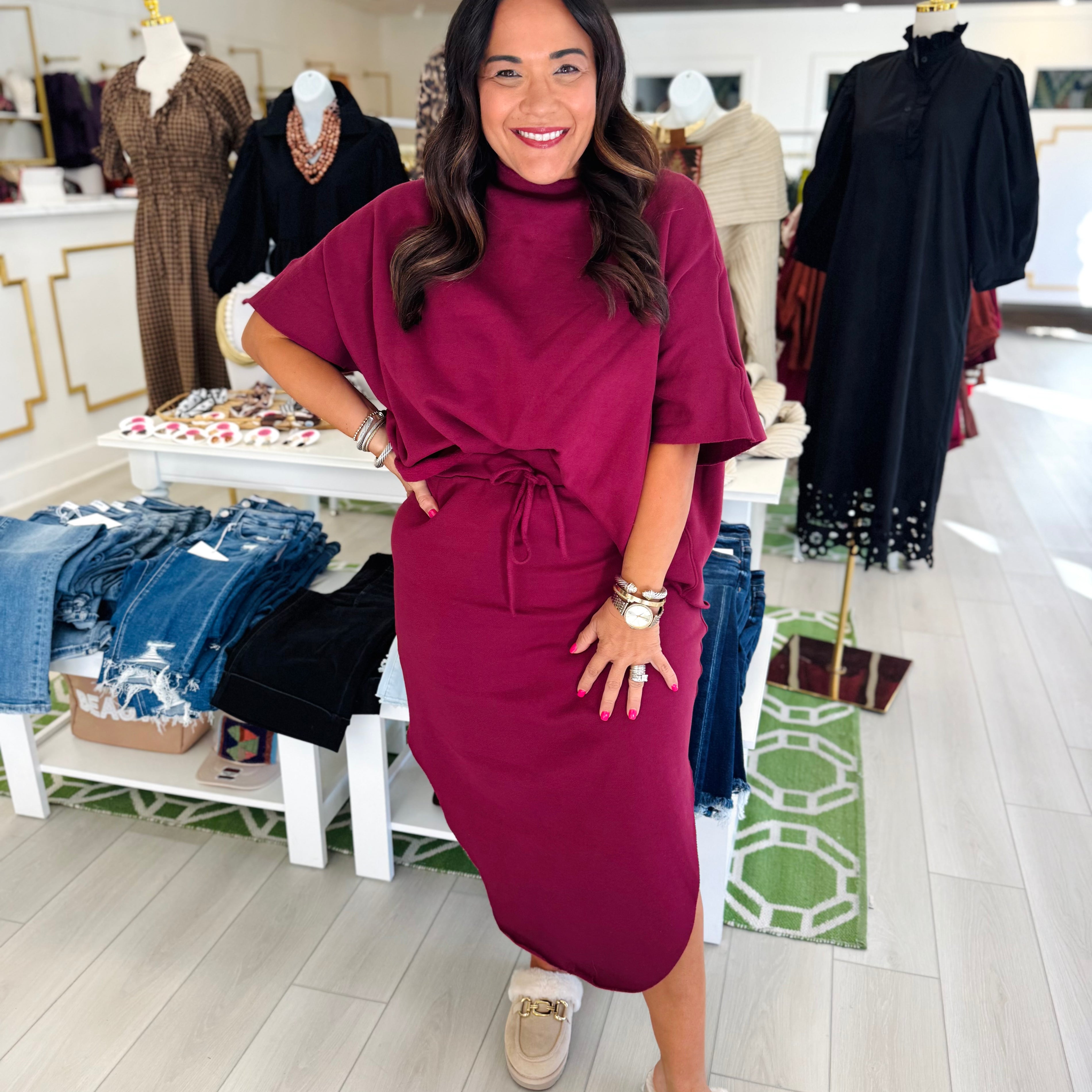 Terry Sweatskirt Set (3 Colors)