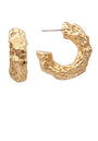 Textured Gold Hoops