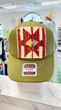 ORIJINAL Trucker in Olive - Cream/Red/Yellow Patch