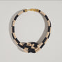 Knot Necklace-Black/Cream