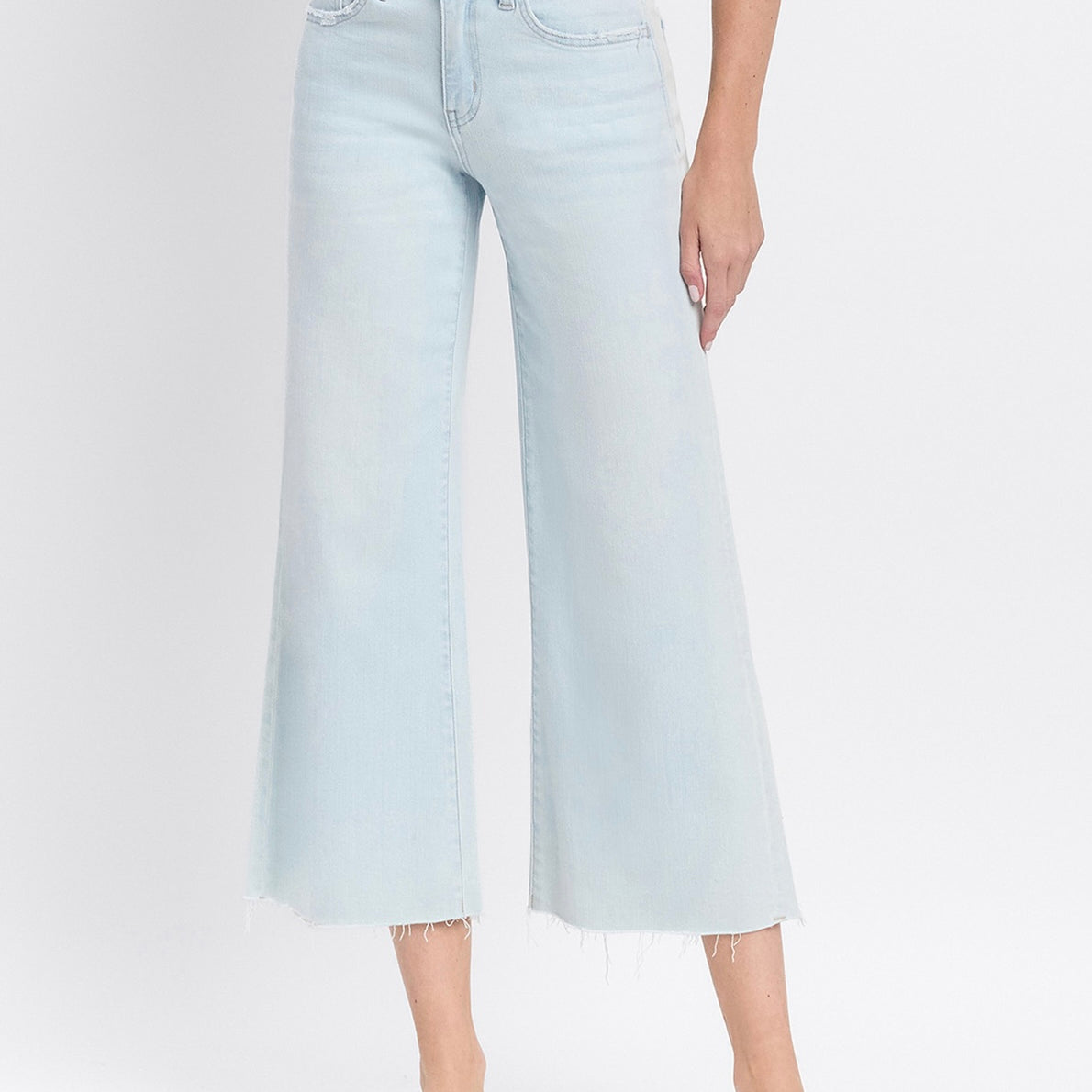 High Rise Crop Wide Leg Jeans by Vervet