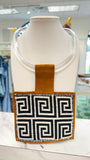 ORIJINAL Acrylic Pendant Necklace - White/Black