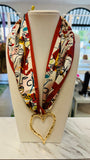 Abbie Abstract Scarf Necklace