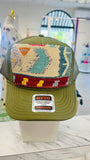 ORIJINAL Trucker Hat in Olive - White/Blue/Red