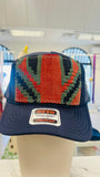 ORIJINAL Trucker Hat in Navy - Red/Teal/Navy