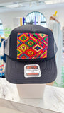 ORIJINAL Trucker Hat in Black - Rainbow Square Patch