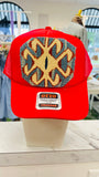 ORIJINAL Trucker Hat in Red - Blue/Cream/Rust