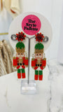 Little Toy Soldier Beaded Earrings