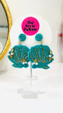 Blue Shell Earrings