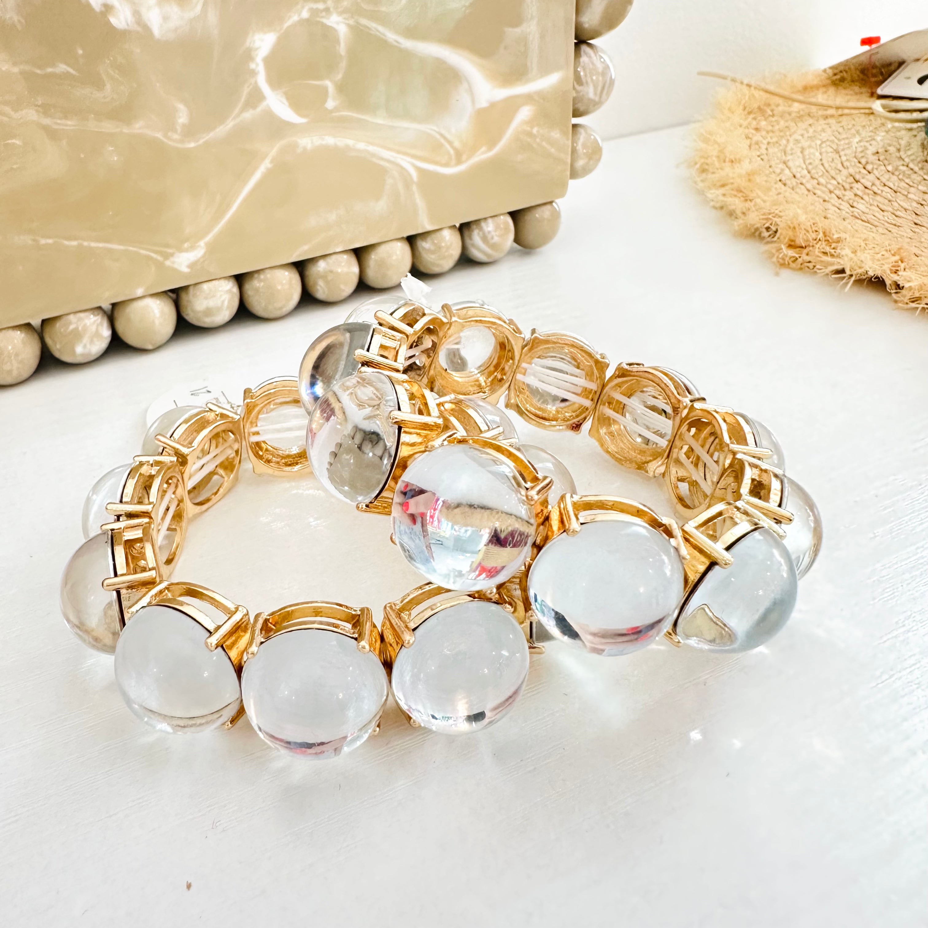 Clear Ball Stretch Bangle