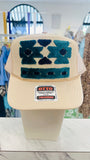 ORIJINAL Trucker Hat in Tan - Teal/Navy/ White