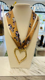 Violet Scarf Necklace
