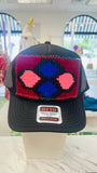 ORIJINAL Trucker Hat in Black - Maroon/Pink/Purple