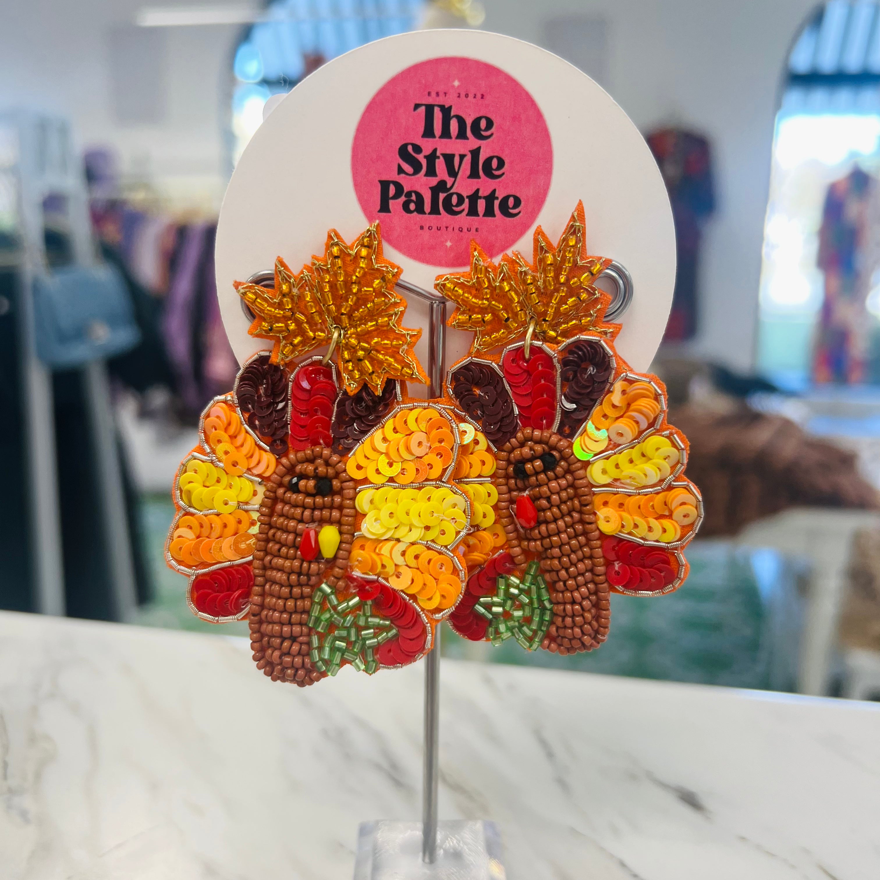 Thanksgiving Turkey Earrings