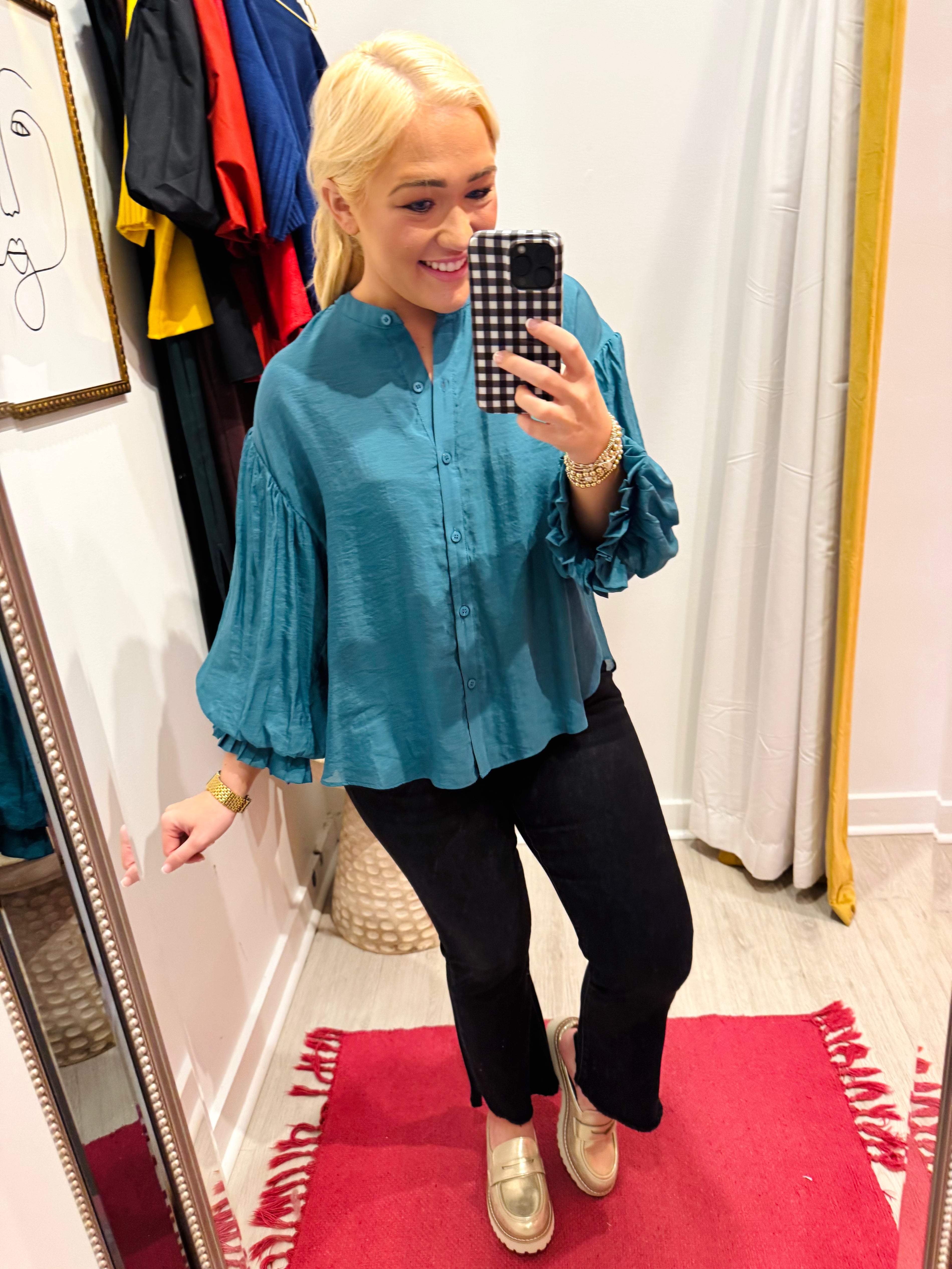 Casual Outing Button Down Top (4 Colors)