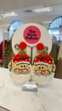 Mr. Claus Beaded Earrings