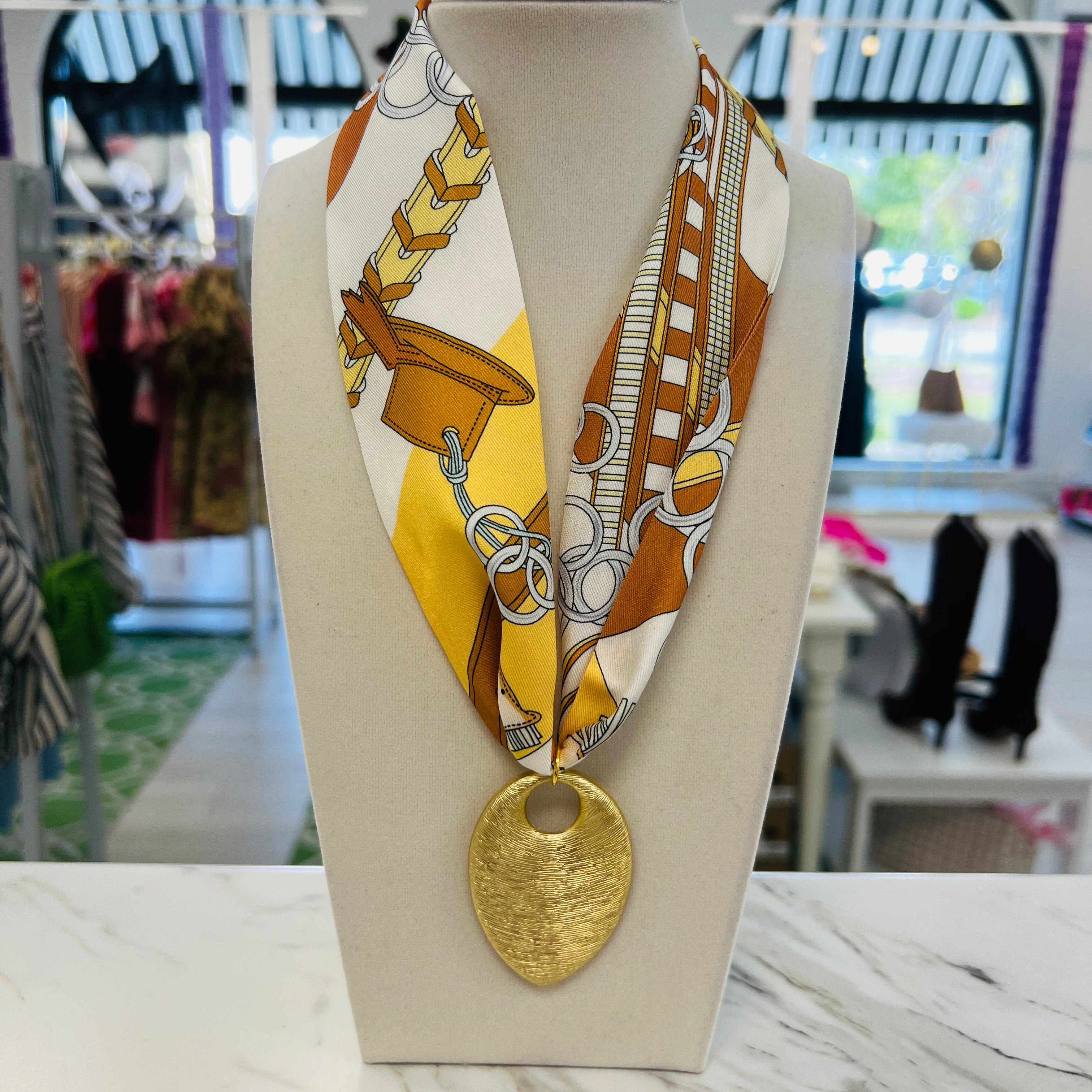 Reed Scarf Necklace
