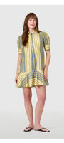 LIVRO/Liv Dress-Chartreuse Stripes