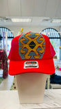 ORIJINAL Trucker Hat in Red - Blue/Light Blue/Yellow