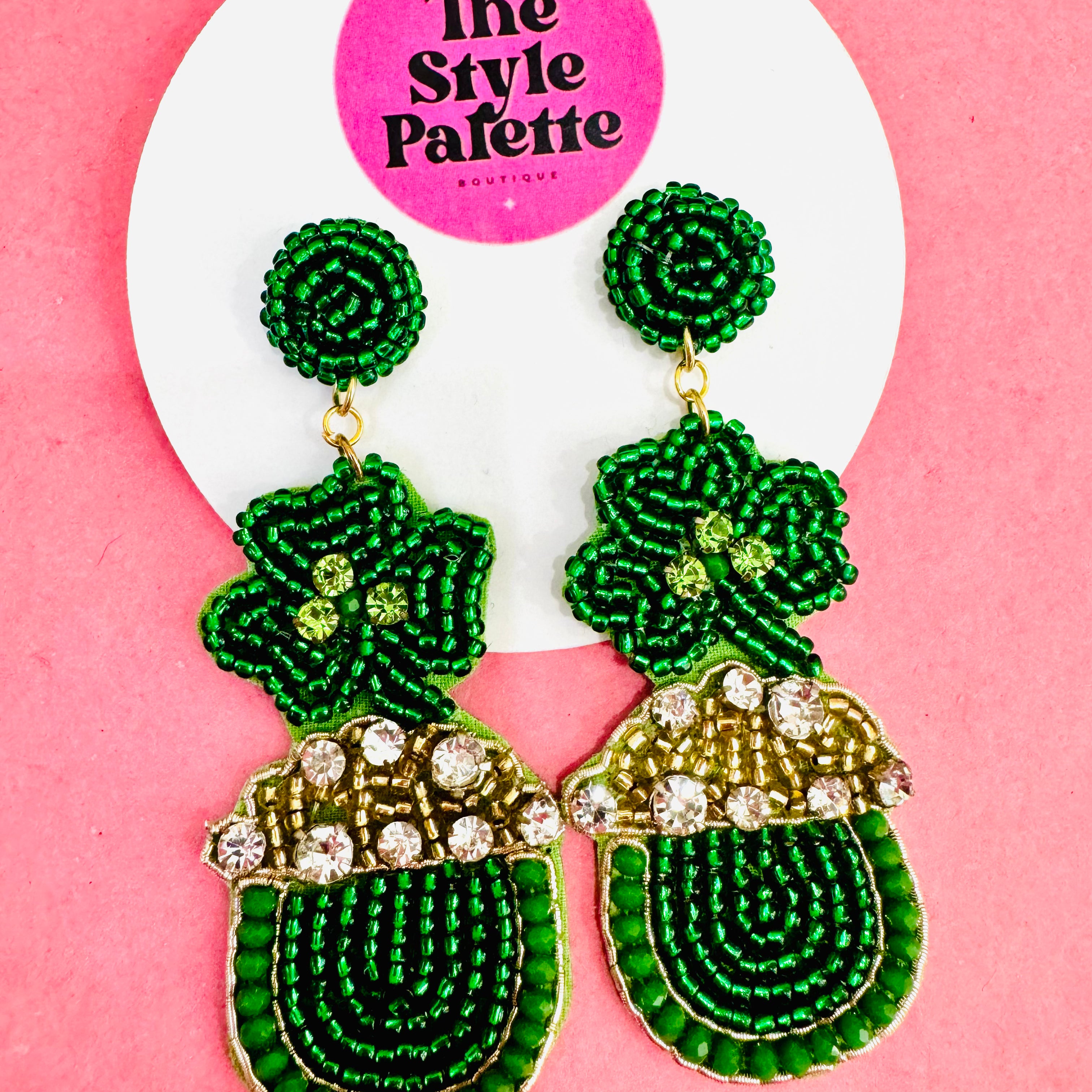 Gold Clover Earrings