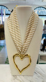 Nikki Neutral Scarf Necklace