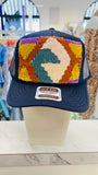 ORIJINAL Trucker Hat in Navy - Teal/Rust/Mustard