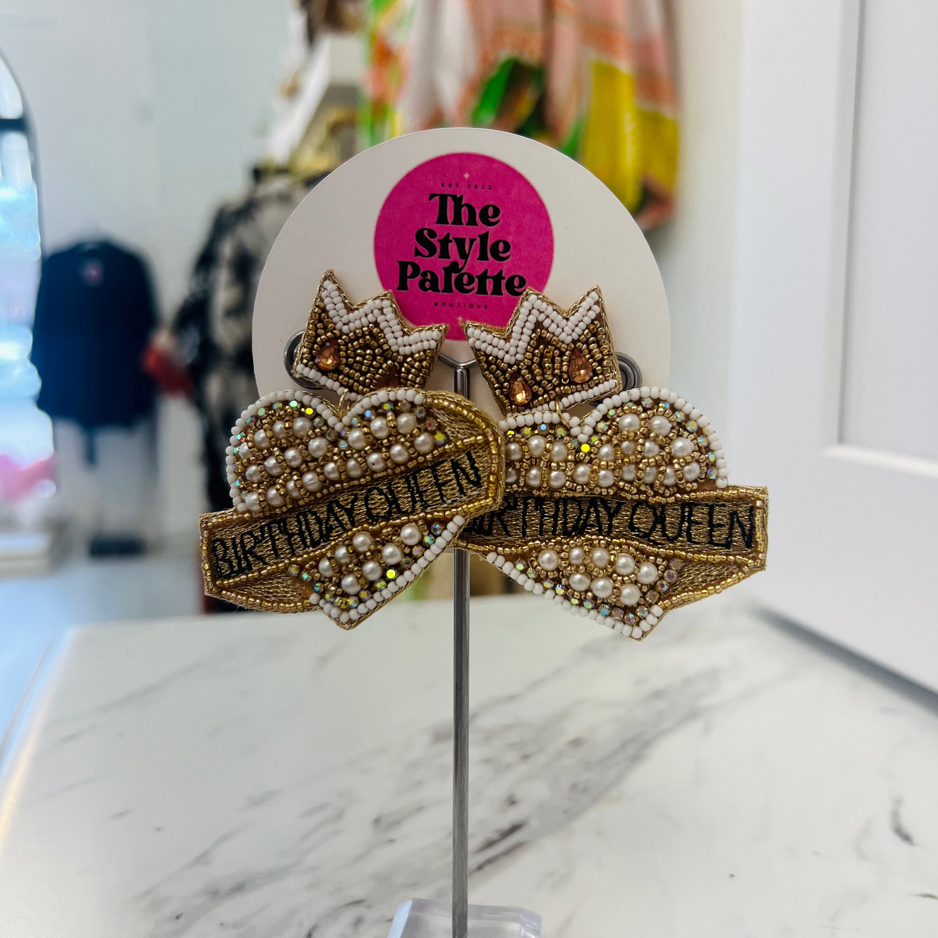 Birthday Queen Earrings