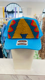 ORIJINAL Trucker Hat in Blue - Mustard/Teal/Pink