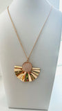 Rose Quarts Pendent Necklace