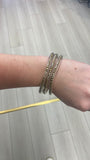 Clear Beaded Bracelet Stack