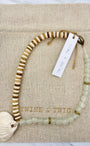 Mist + Camel Tribal Shell Necklace |Twine & Twig