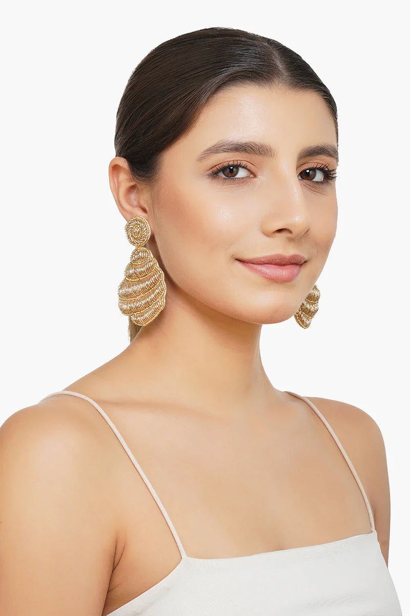 A Golden Summer Statement Earrings