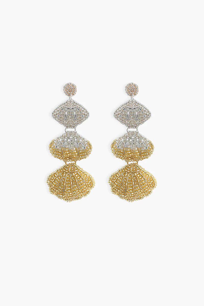 Sound of the Shells Earrings - Gold